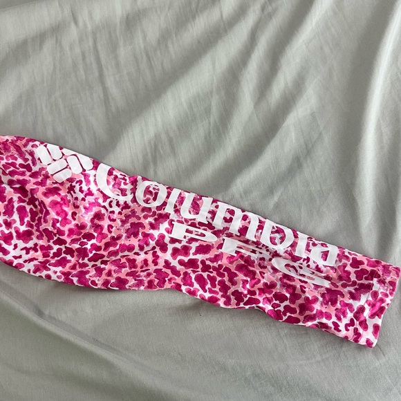 Columbia PFG Super Terminal Tackle Long Sleeve Pink Leopard Print Shirt Girls XL - Picture 5 of 5